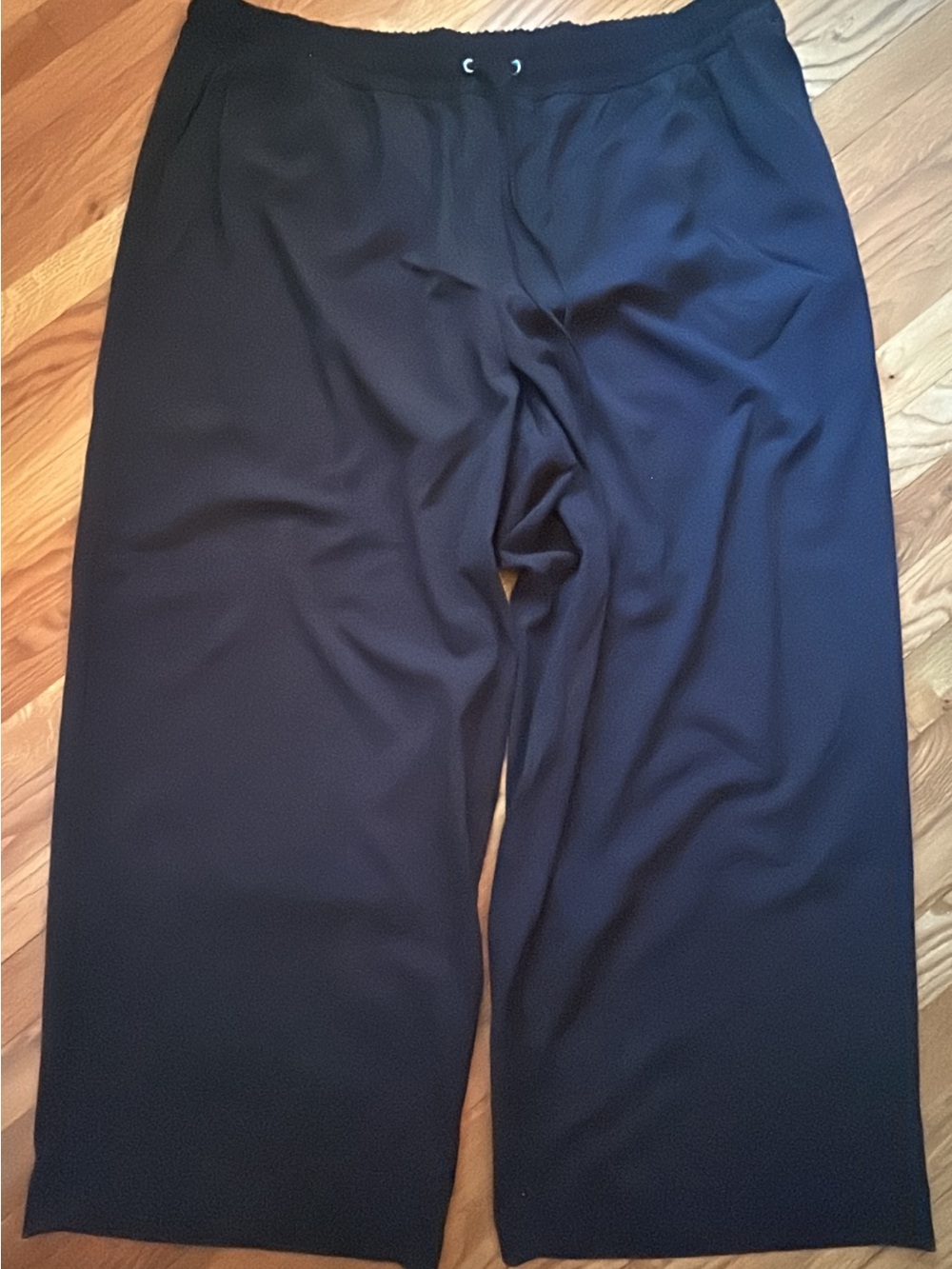 Ava & Viv Black Elastic Waist Pull-On Pants